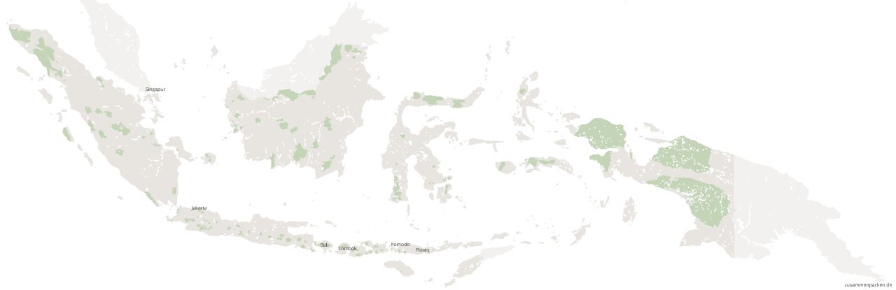 Indonesienkarte