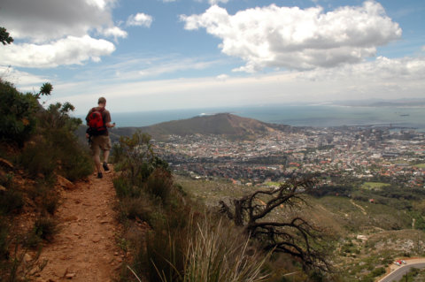 Wanderweg auf den Tafelberg
